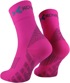 Royal Bay Sportovní ponožky HIGH-CUT - neonově růžové, velikost 36-38
