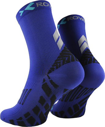 ROYAL BAY Sportovní ponožky Super high-cut 2.0 - Modrá/45-47