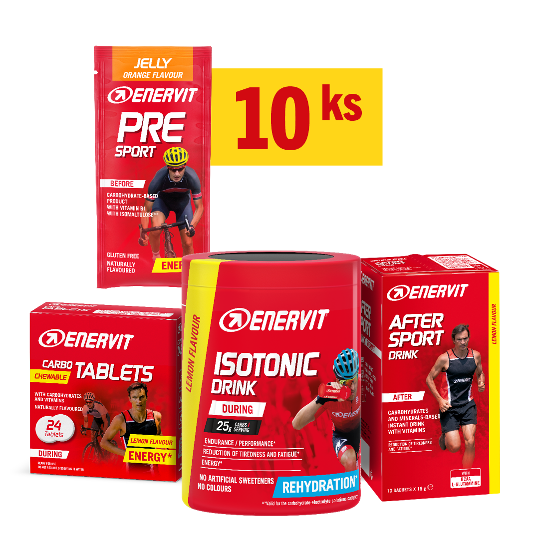ENERVIT výživový balíček na tréninky 60-90 minut (10x)