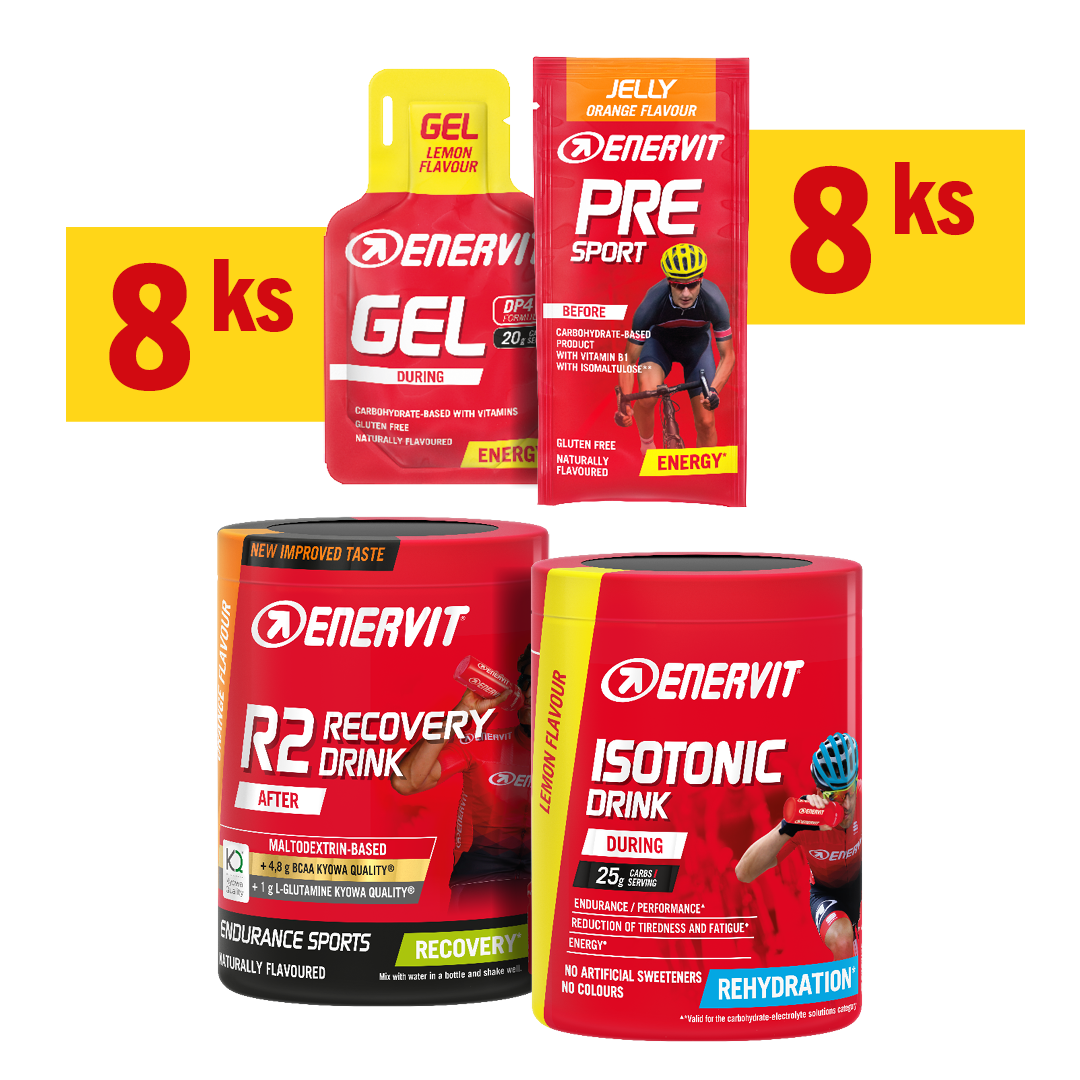 ENERVIT výživový balíček na tréninky 90-120 minut (8x)