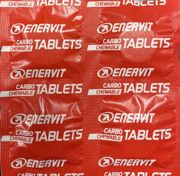 Levně ENERVIT Carbo Tablets citron 4 tablety