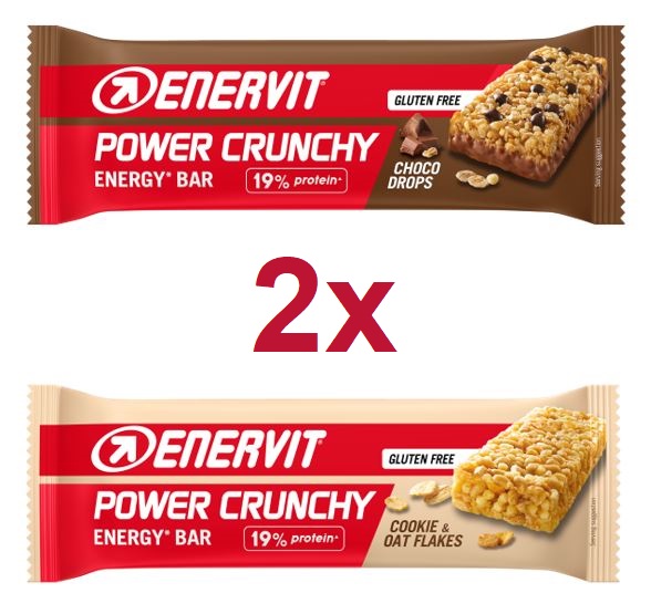 ENERVIT Power Crunchy Bar mix příchutí (2x 2 ks) ENERVIT