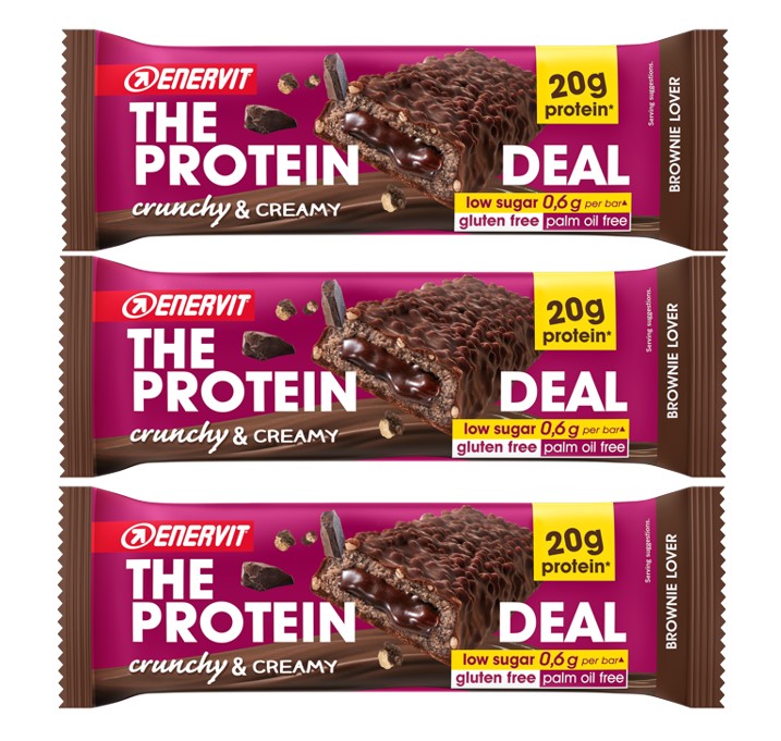 ENERVIT Protein Deal - trojbalení - brownie