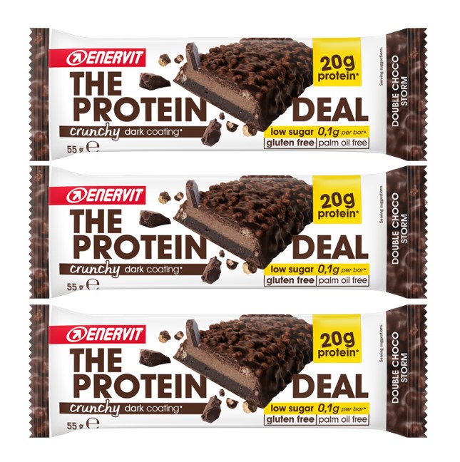 ENERVIT Protein Deal - trojbalení - double chocolate