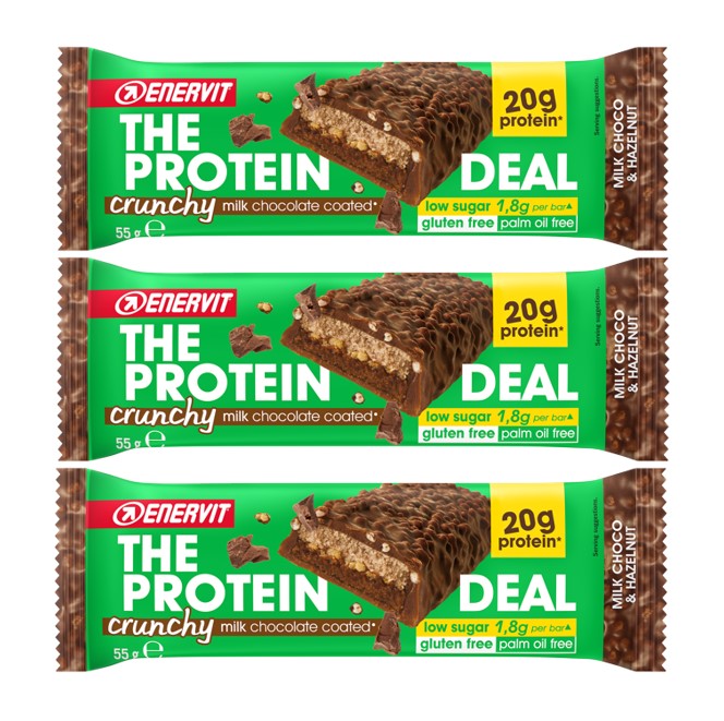ENERVIT Protein Deal - trojbalení - lískový oříšek