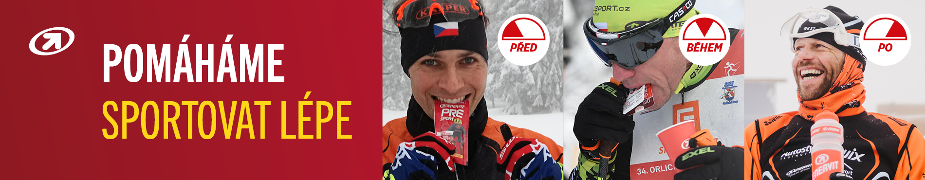 Enervit sportovní výživa před-během-po sportu